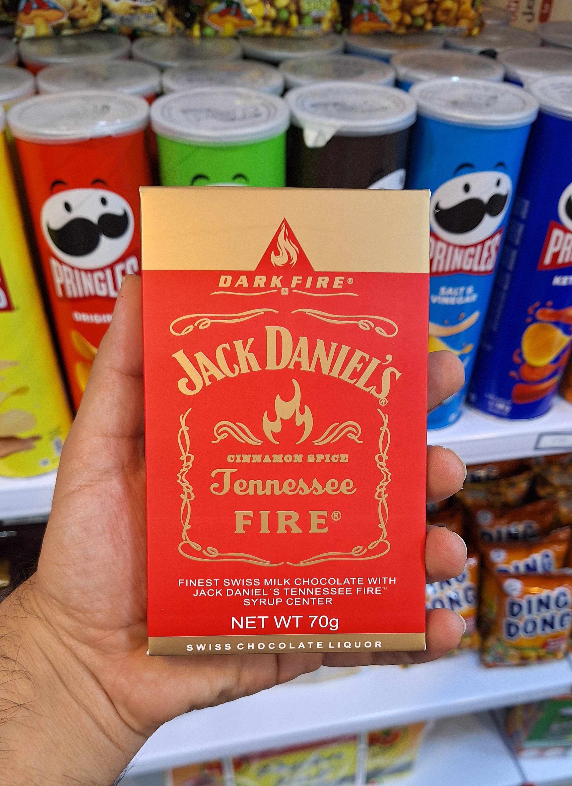 شکلات کاکائو جک دنیلز دارک فایر اصلی